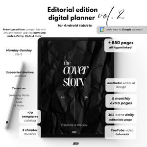 2026 Android Digital Planner for Samsung Notes or Xodo Daily Weekly Calendar with Google Sync Productivity Digital Agenda for Busy People