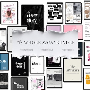 Whole Shop Bundle Digital Planners for Goodnotes Notebooks Mega Bundle Journals for Notability Templates Daily Weekly Monthly Dated Undated