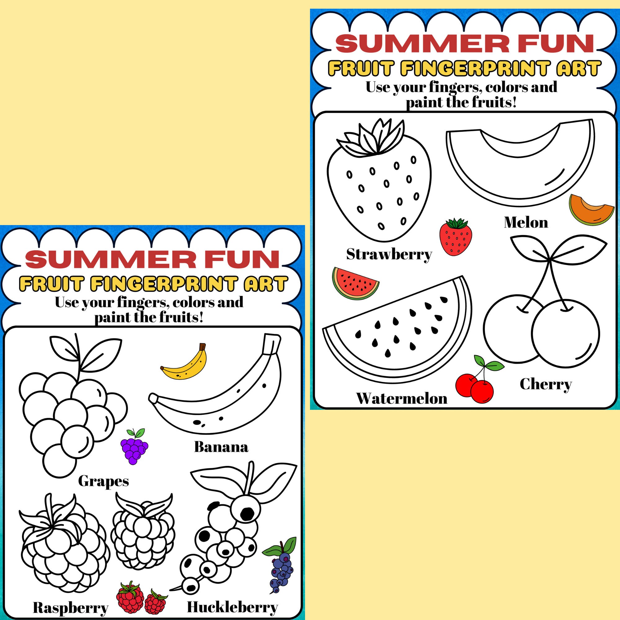 Fun and Educational Summer Printable Activities for Kids Etsy