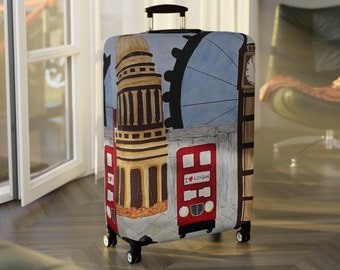 I Love London Luggage Cover