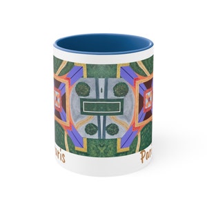 Paris Abstract Eiffel Tower Coffee Mug (Double Sided)