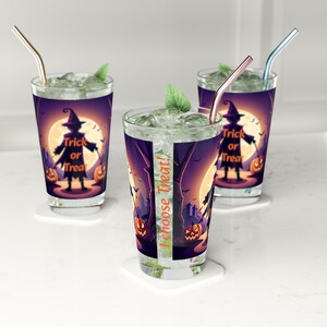 Halloween Witch Trick or Treat Pint Glass, 16oz