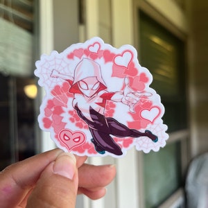 Spiderman: Into the Spider-Verse Ghost Spider Holographic Water Resistant Sticker