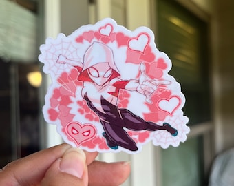 Spiderman: Into the Spider-Verse Ghost Spider Holographic Water Resistant Sticker