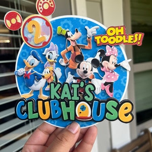 3D Mickey Mouse Clubhouse Cake Topper (Custom)