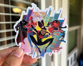 Spiderman: Into the Spider-Verse Matte Waterproof Sticker.