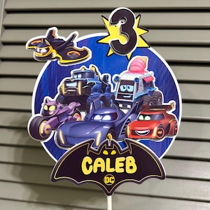 3D Bat Wheels Cake Topper vehicles (Custom)