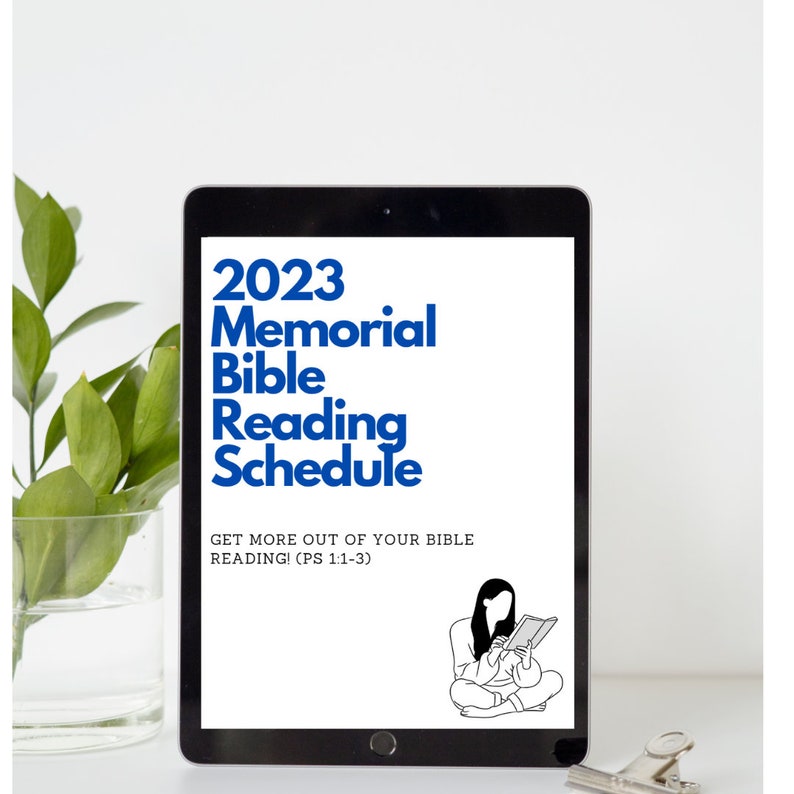 2023 JW Memorial Bible Reading Schedule Digital PDF Download Etsy