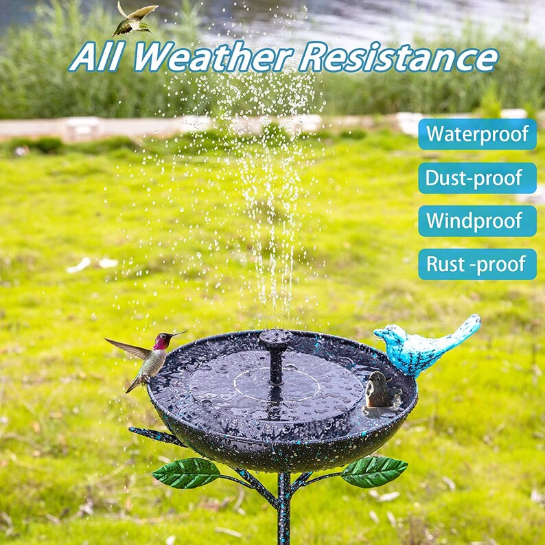 Metal Bird Bath Bird Feeder Pole Hanging Bird Feeder Etsy