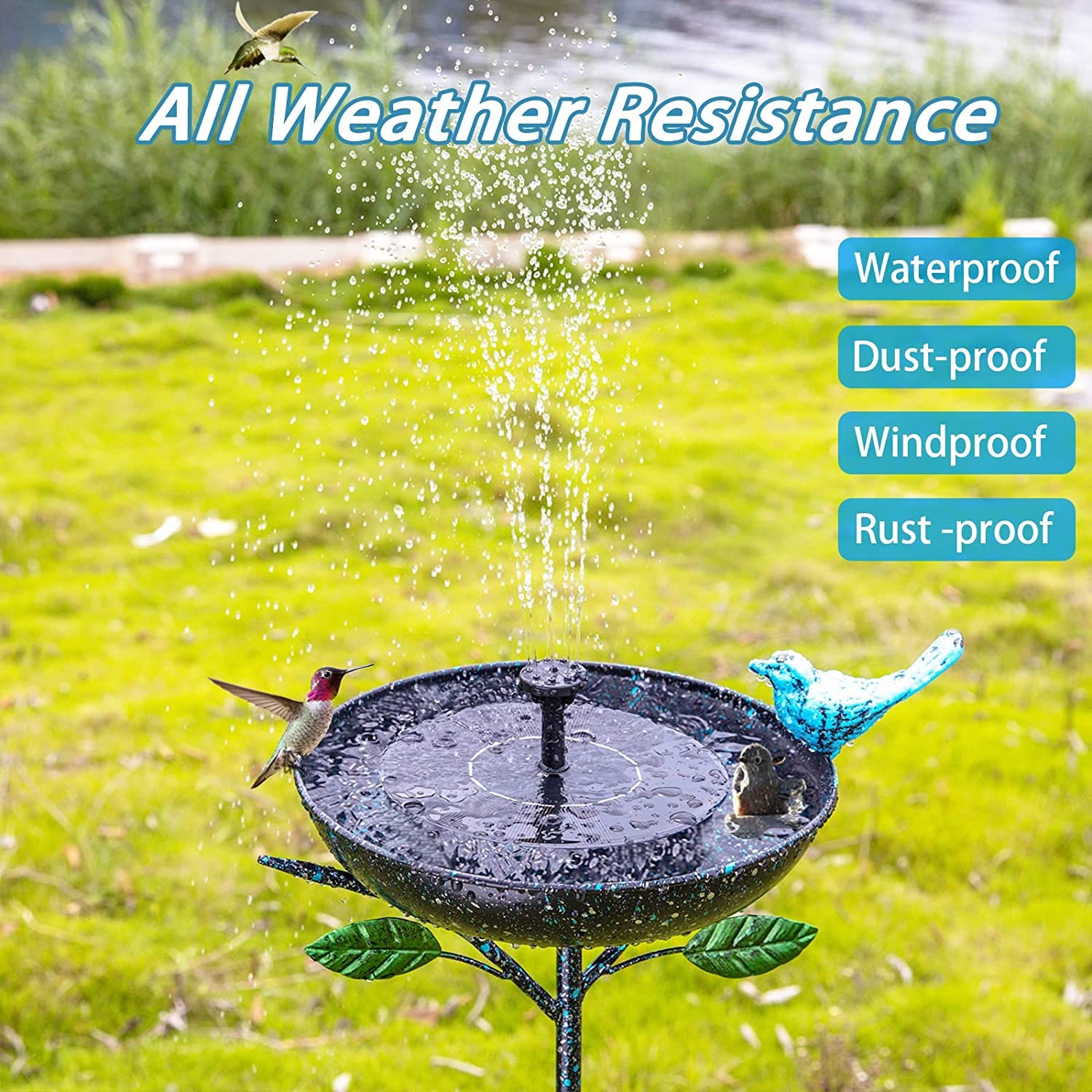 Metal Bird Bath Bird Feeder Pole Hanging Bird Feeder Etsy