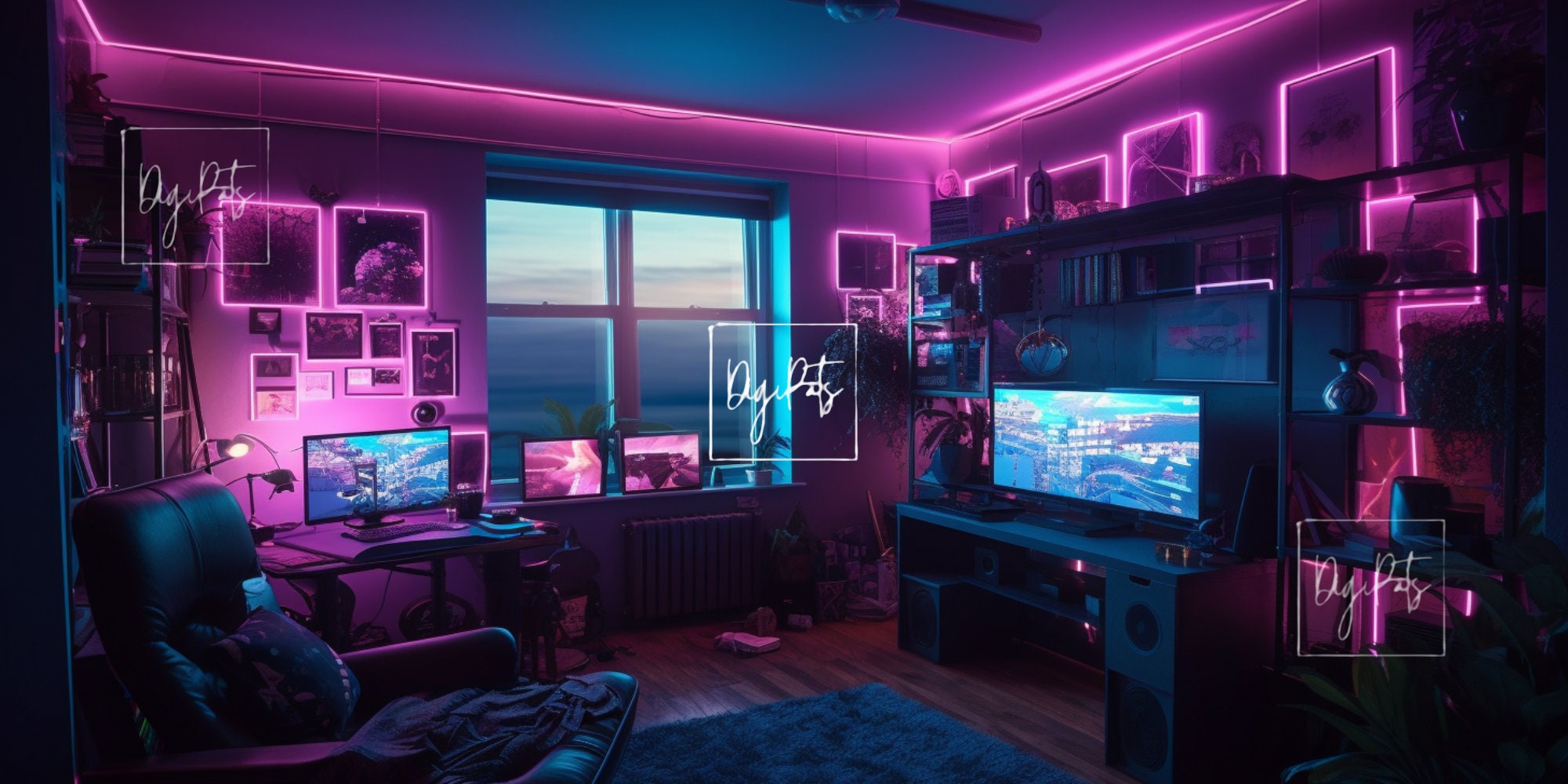 8 Twitch Streamer Room Zoom Backgrounds Zoom Background Etsy Singapore