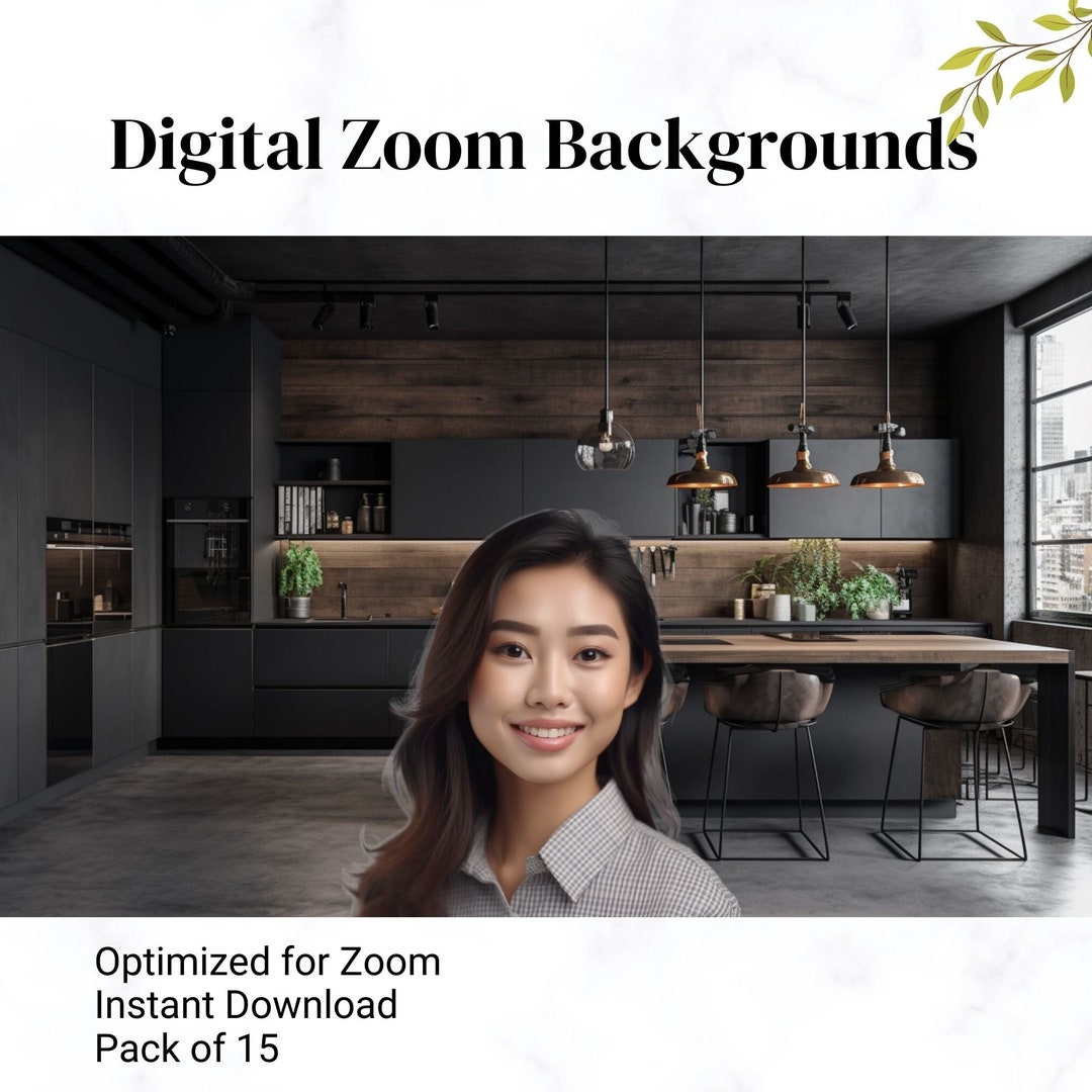 15 Modern House Zoom Backgrounds Zoom Background Home Office Etsy