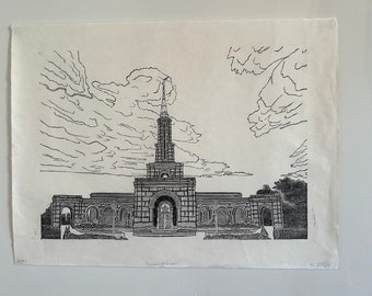 Sacramento Temple Relief Print