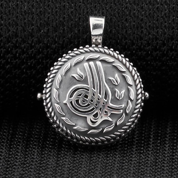 925 Sterling Silver Taweez Locket Ottoman Tugra A… - image 3