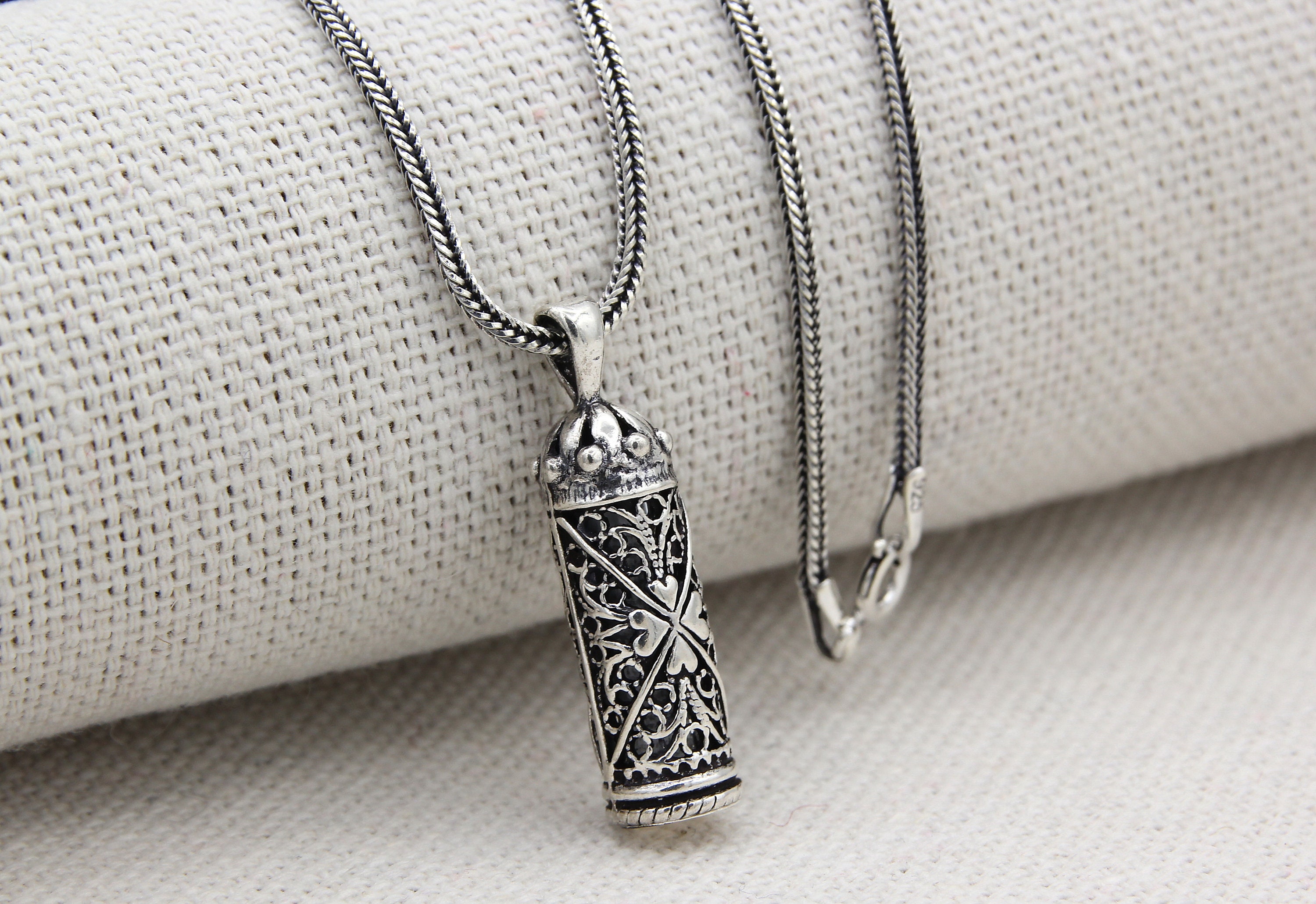 Sterling Silver Jawshan Pendant Necklace - Islamic Quran Dua