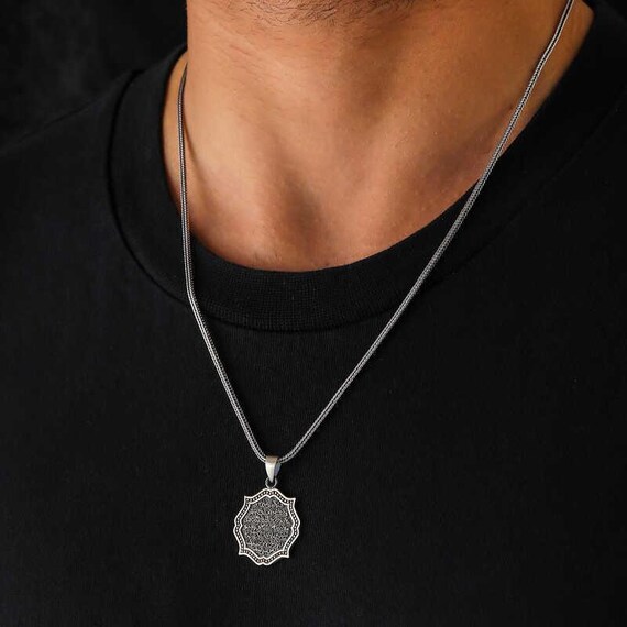 ハンドメイドのアヤトゥル・クルシ 925 スターリングシルバー
