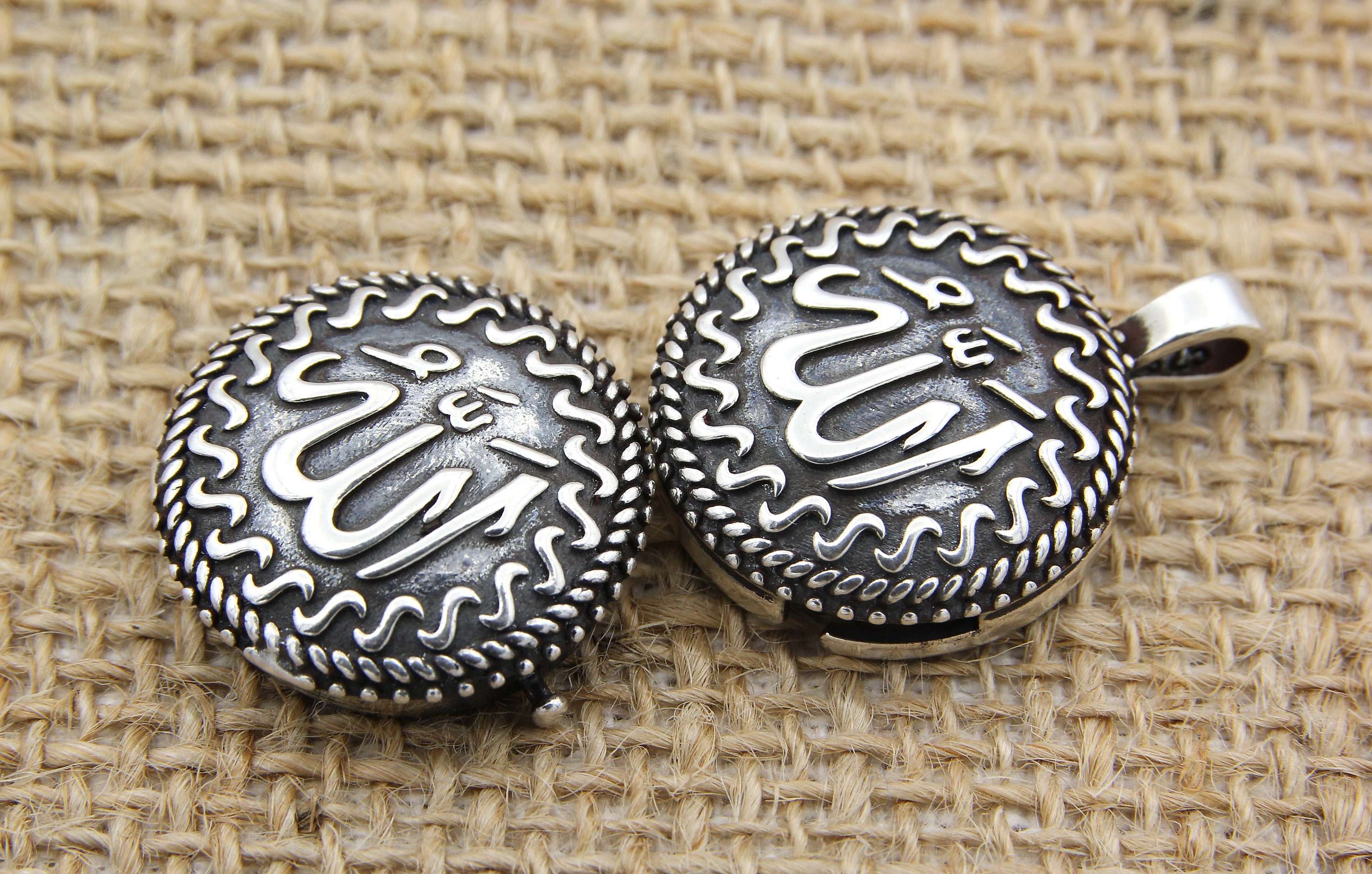 TreegoArt Cilindervorm gebedsmedaillon stijlvolle tabij amulet hanger