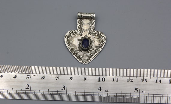 Kazakh Style Silver Pendant Kazakh Jewelry Heart … - image 6