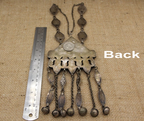 Vintage Turkmen Silver Necklace: Red Agate, Tekke Tribe Jewelry - Etsy