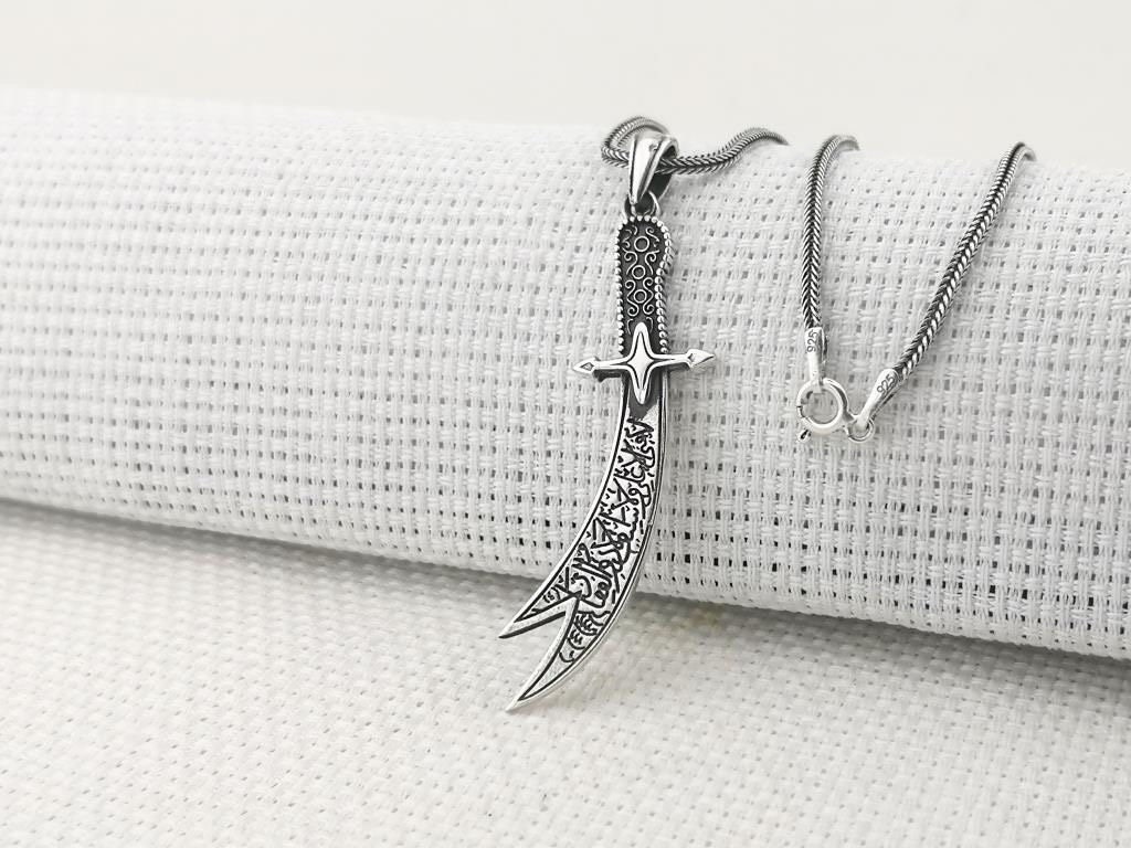 Buy Zulfikar Sword 925 Sterling Silver Pendant Necklace,men Necklace, Hazrat Ali Sword Arabic Script, Gifts for Him, Fathers Day Gift N58019 Online in India - Etsy Buy Zulfikar Sword 925 Sterling Silver Pendant Necklace,men Necklace, Hazrat Ali Sword Arabic Script, Gifts for Him, Fathers Day Gift N58019 Online in India - Etsy