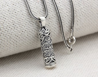 18K　ネックレス　イスラム教典　アヤトゥルクルシ ハンドメイドのアヤトゥル・クルシ 925 スターリングシルバー