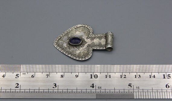Kazakh Style Silver Pendant Kazakh Jewelry Heart … - image 5