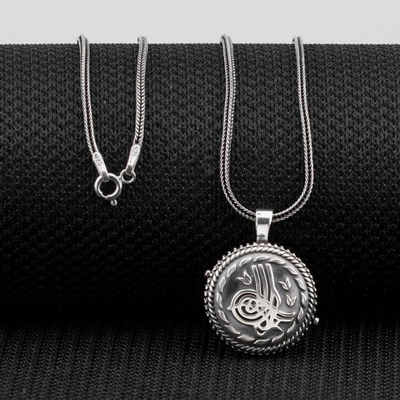 925 Sterling Silver Taweez Locket Islamic Ottoman T… Gem