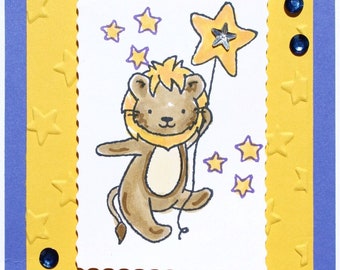 Lion New Baby Card