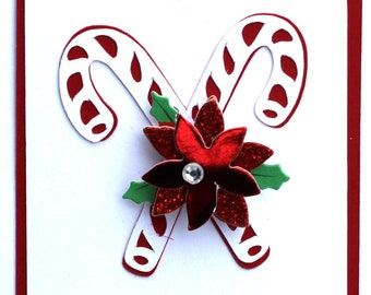 White Candy Cane Gift Tag 5-Pack