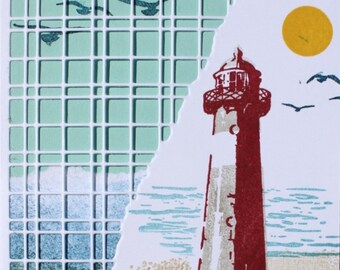 Through the Lighthouse Window Greeting Card