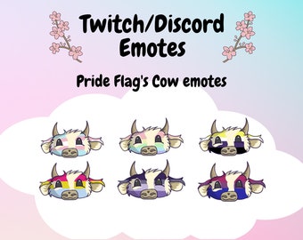 Pride Flag Cow Emotes