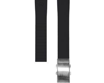 Cut-to-Size FKM Rubber Watch Strap: Tropic Texture, Universal Fit