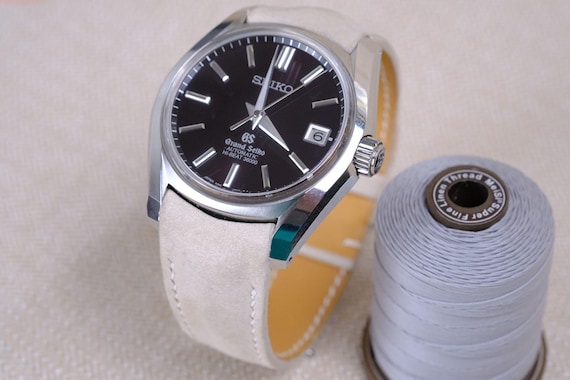 Grand Seiko Custom Fitted Handmade Rembordé Folded Edge Nubuck