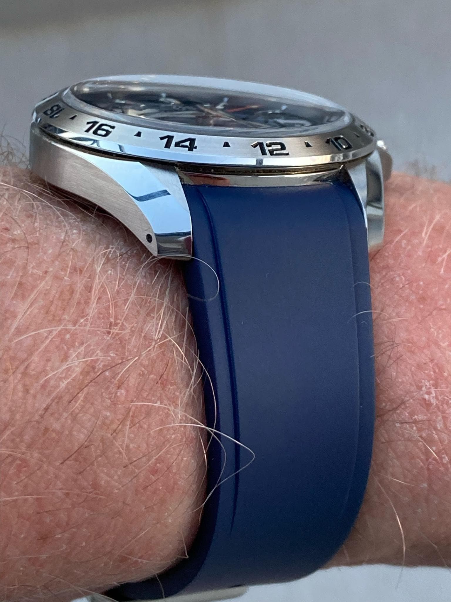 Grand Seiko 19mm Quartz GMT Fitted Rubber Watch Strap
