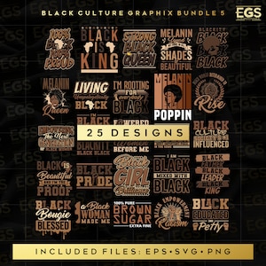 25 Premium Black Culture Designs Bundle Svg, Black Love Svg, African American Svg, Proud Svg, Black Love Svg, Black King Svg, Melanin Svg