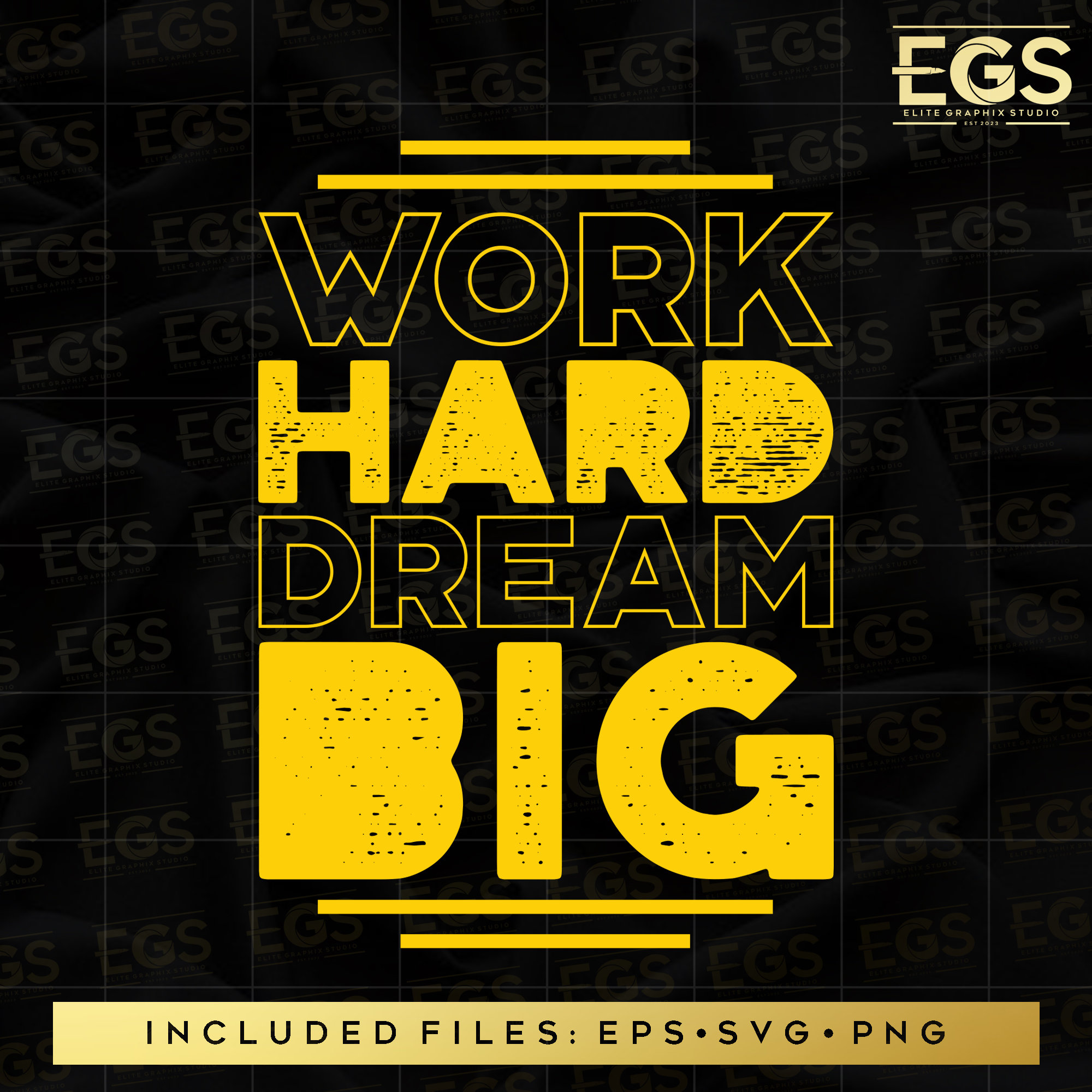 Work Hard Dream Big Svg, Motivational Svg, Quotes Svg, Sayings Svg ...