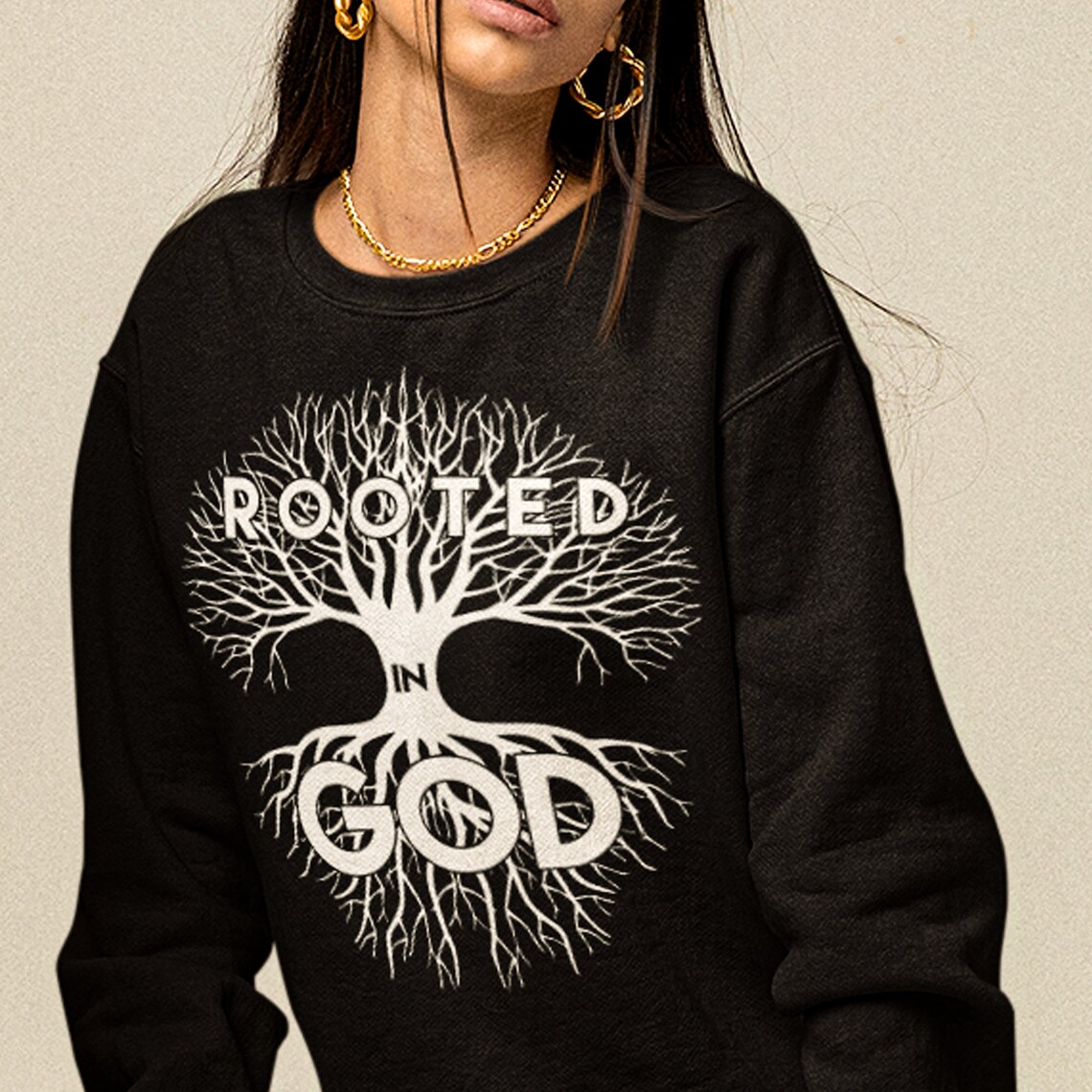 Rooted in God Svg, Jesus Svg, Tree Cross Design Svg, Scripture Svg ...