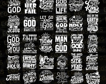 30 Christian Premium Designs Bundle Svg, Jesus Svg, God Svg, Scripture Svg, Christian Svg, Faith Svg, Cutting Svg, Bible Christian Art Svg