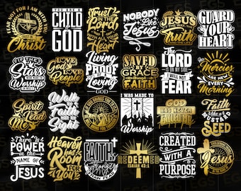 24 Premium Christian Design Bundle Svg, Jesus Svg, God Svg, Scripture Svg, Christian Bible Art Svg, Cutting Svg, Digital Download Svg, faith