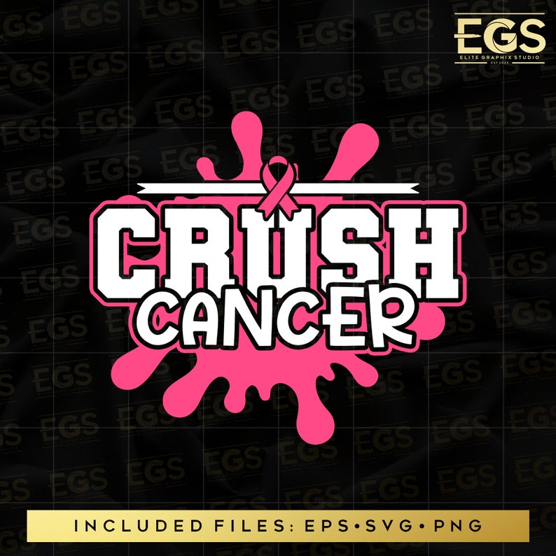 Crush Cancer Svg Breast Cancer Svg October Svg Cancer Svg - Etsy