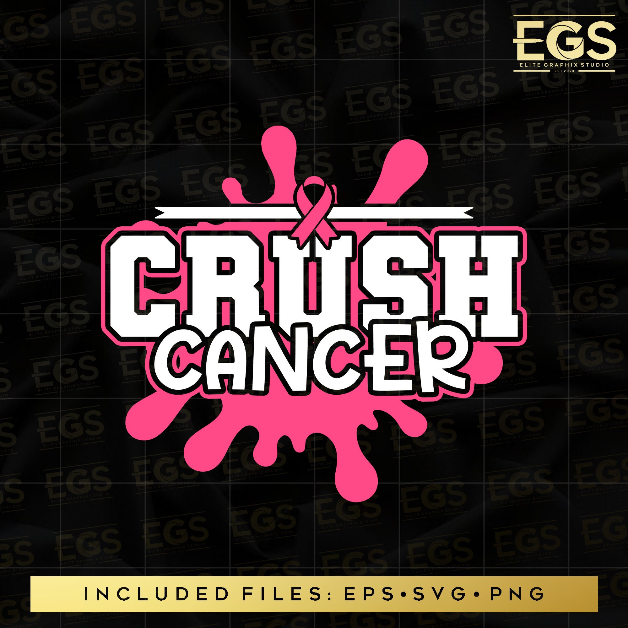 Crush Cancer Svg Breast Cancer Svg October Svg Cancer Svg - Etsy