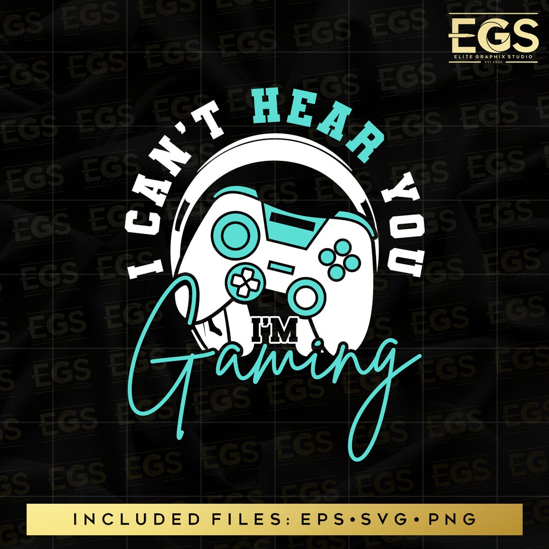 YuanDian Gamer Neon Sign, Can't Hear You I'm Gaming LED Neon Lights For