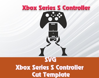 Xbox シリーズ S コントローラー テンプレート、スキン フル ラップ スキン カッティング テンプレート SVG Cricut、シルエット ベクター カット ファイル