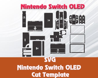 Ns Oled SVGカットテンプレート、NS Oledフルラップスキンカッティングテンプレート