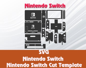 Ns Switch Console - Cricut Vector Cut File  - Vector Cut File - Wrap Template - Silhouette - Cameo - SVG