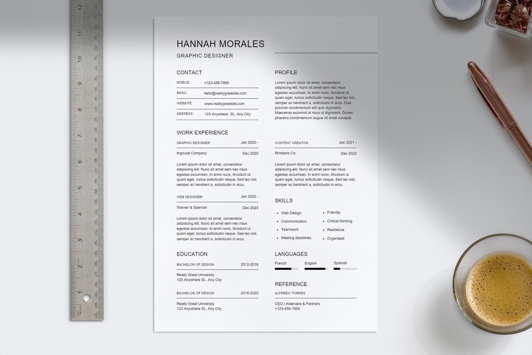 CV Resume Template Student CV - Il 1080xN.4856111067 8bo3 