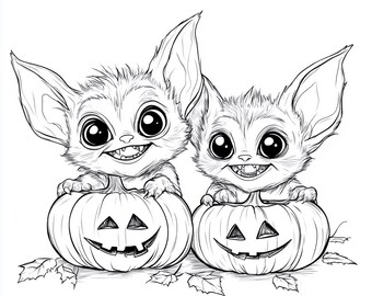 Halloween Pumpkin Gremlin poster art