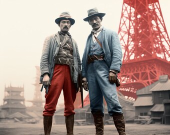 French Cowboys poster art