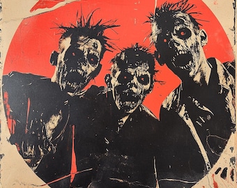 Halloween Zombie poster art