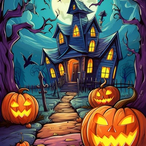 Haunted house halloween
